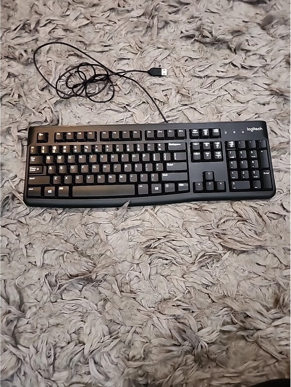 Logitech K120 USB Keyboard for PC - Black